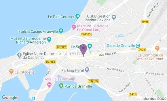 Localisation CIC Agence de Granville