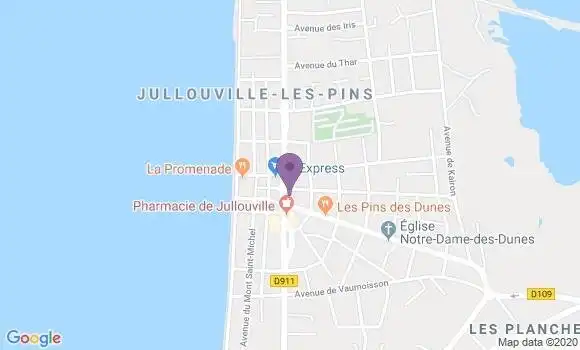 Localisation CIC Agence de Jullouville