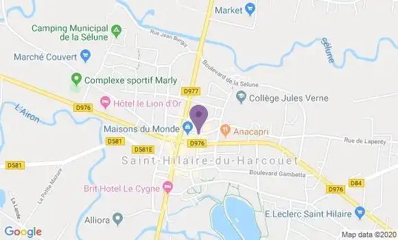 Localisation CIC Agence de Saint Hilaire du Harcouët