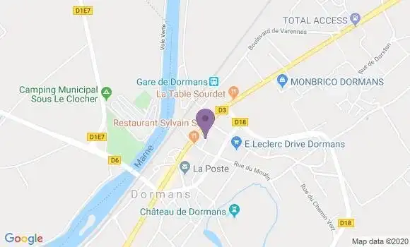 Localisation CIC Agence de Dormans