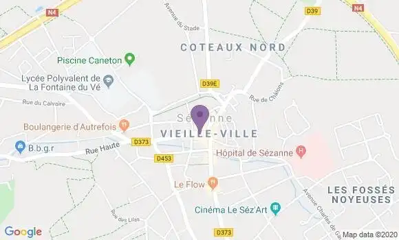 Localisation CIC Agence de Sézanne