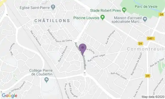 Localisation CIC Agence de Tinqueux