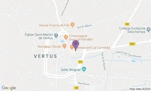 Localisation CIC Agence de Vertus