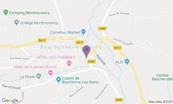 Localisation CIC Agence de Bourbonne les Bains