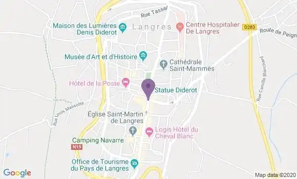 Localisation CIC Agence de Langres
