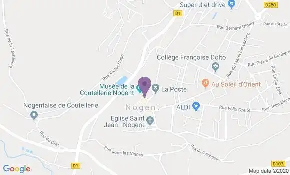 Localisation CIC Agence de Nogent
