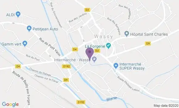Localisation CIC Agence de Wassy