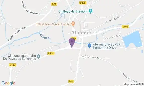 Localisation CIC Agence de Blamont