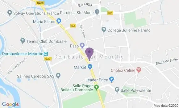 Localisation CIC Agence de Dombasle