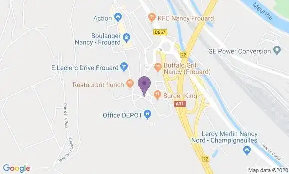 Localisation CIC Agence de Frouard Centre Commercial Leclerc