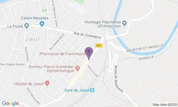Localisation CIC Agence de Joeuf