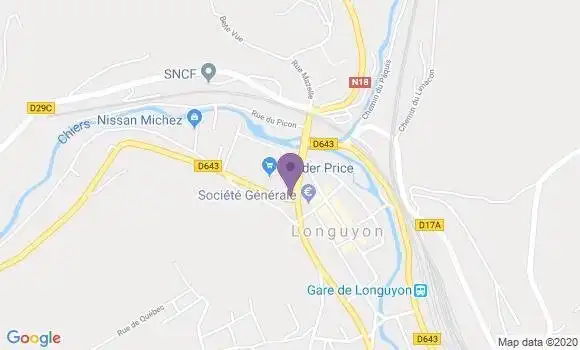Localisation CIC Agence de Longuyon
