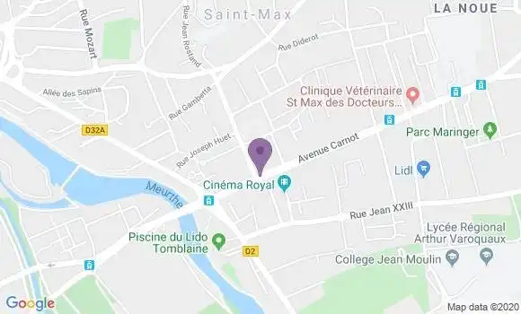 Localisation CIC Agence de Saint Max