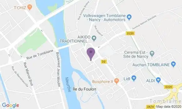 Localisation CIC Agence de Tomblaine