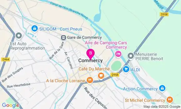 Localisation CIC Agence de Commercy