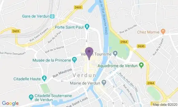 Localisation CIC Agence de Saint Mihiel