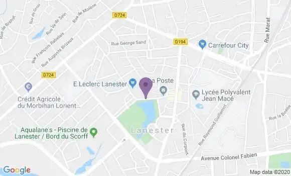 Localisation CIC Agence de Lanester