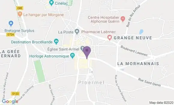 Localisation CIC Agence de Ploermel