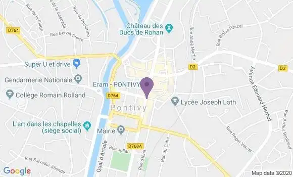 Localisation CIC Agence de Pontivy