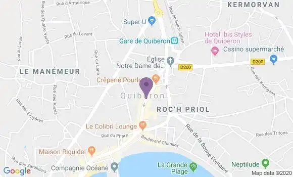 Localisation CIC Agence de Quiberon