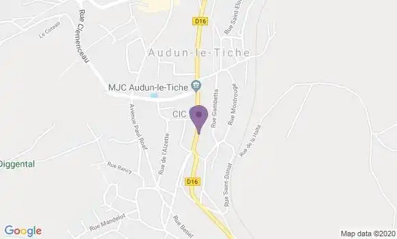 Localisation CIC Agence d