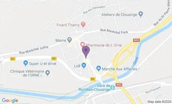Localisation CIC Agence de Clouange