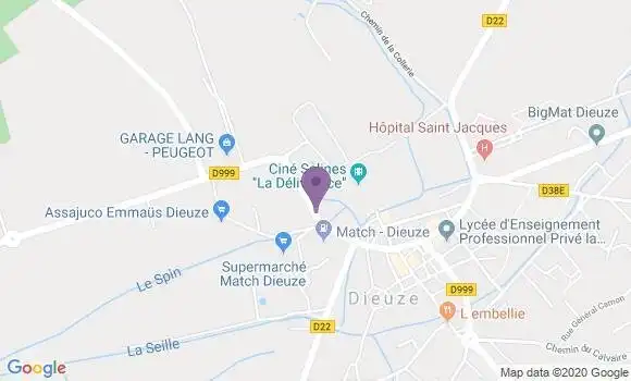 Localisation CIC Agence de Dieuze