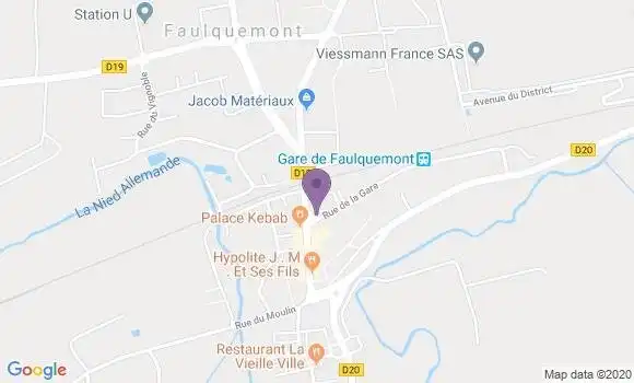 Localisation CIC Agence de Faulquemont