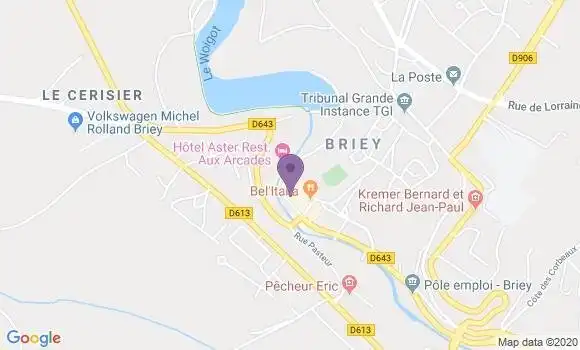 Localisation Société Générale Agence de Briey