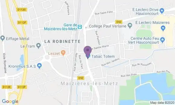 Localisation CIC Agence de Maizieres les Metz