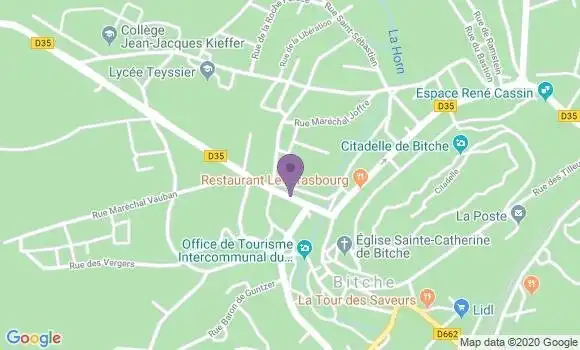 Localisation CIC Agence de Rohrbach les Bitche