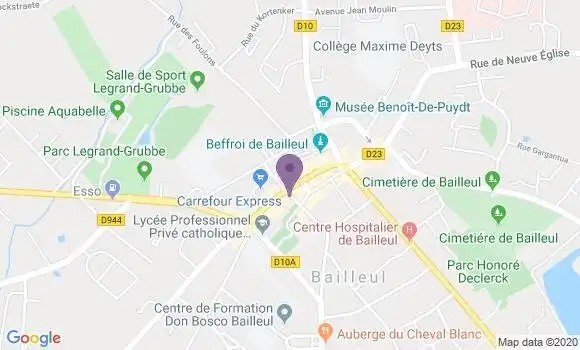 Localisation CIC Agence de Bailleul