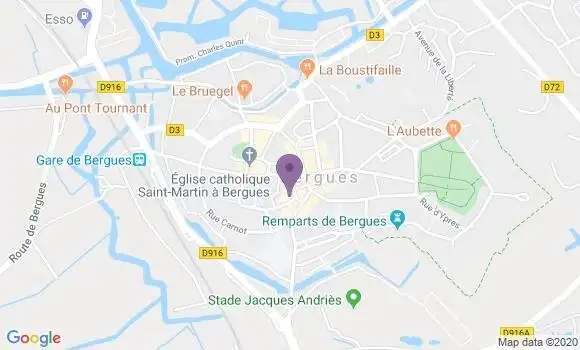Localisation CIC Agence de Bergues