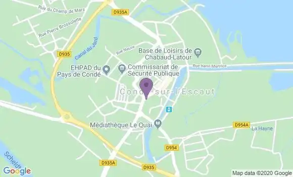 Localisation CIC Agence de Condé sur l