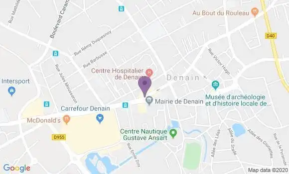 Localisation CIC Agence de Denain