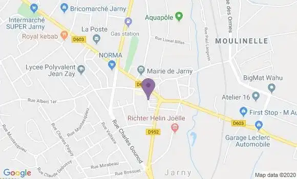 Localisation Société Générale Agence de Jarny