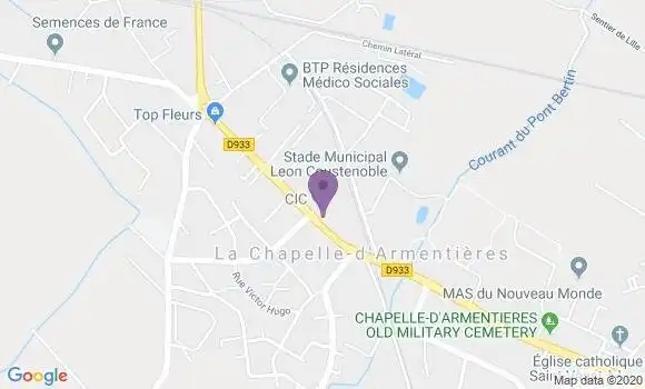 Localisation CIC Agence de La Chapelle d