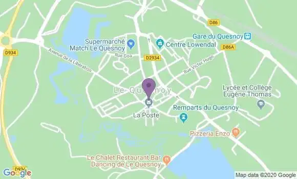Localisation CIC Agence de Le Quesnoy