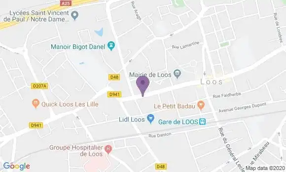 Localisation CIC Agence de Loos