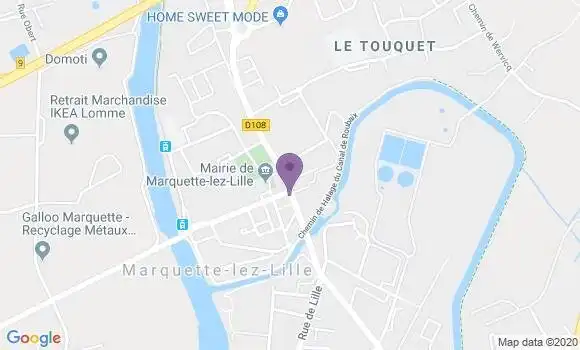 Localisation CIC Agence de Marquette