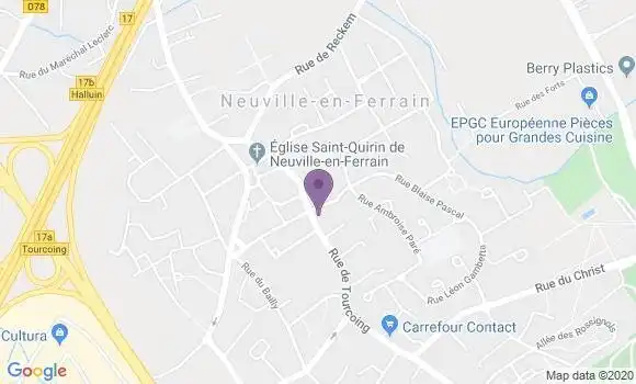 Localisation CIC Agence de Neuville en Ferrain
