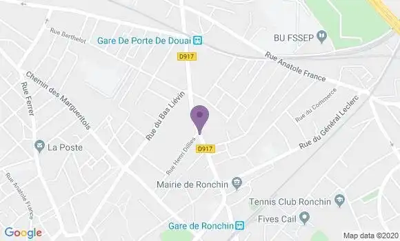 Localisation CIC Agence de Ronchin Jaurès