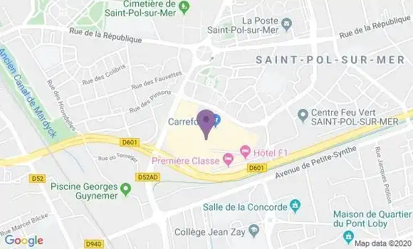 Localisation CIC Agence de Saint Pol sur Mer