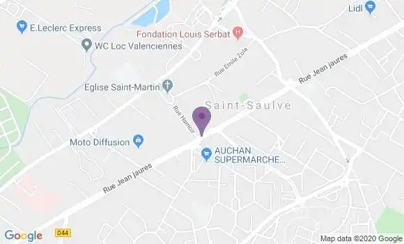 Localisation CIC Agence de Saint Saulve