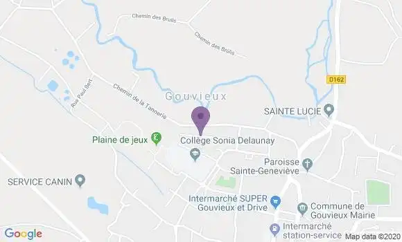 Localisation CIC Agence de Gouvieux