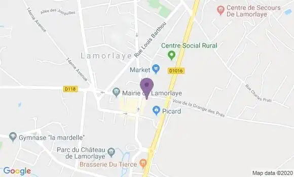 Localisation CIC Agence de Lamorlaye