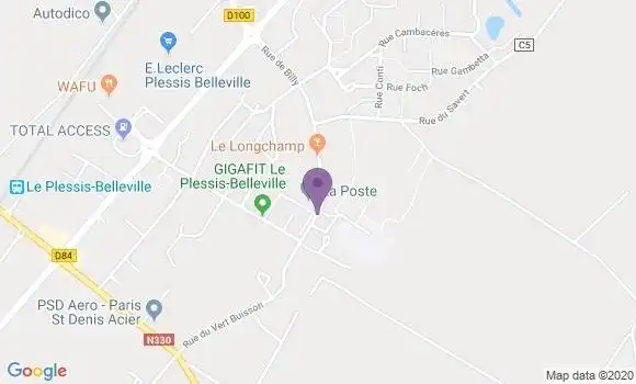 Localisation CIC Agence de Le Plessis Belleville