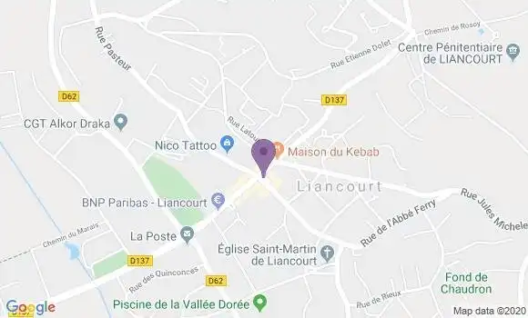 Localisation CIC Agence de Liancourt