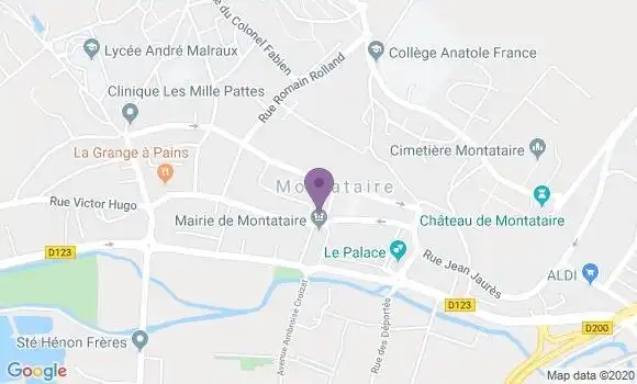 Localisation CIC Agence de Montataire