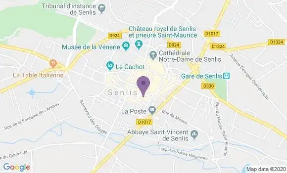 Localisation CIC Agence de Senlis